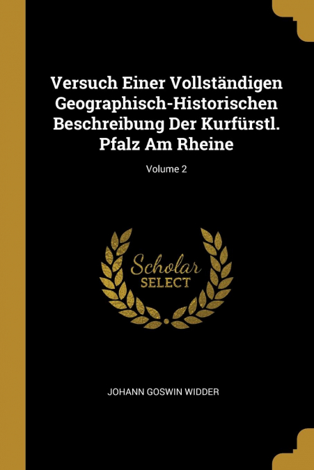 VERSUCH EINER VOLLSTANDIGEN GEOGRAPHISCH-HISTORISCHEN BESCHR