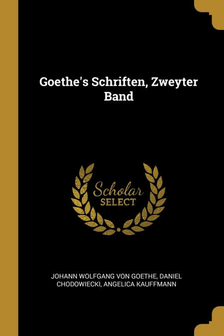 GOETHE?S SCHRIFTEN, ZWEYTER BAND