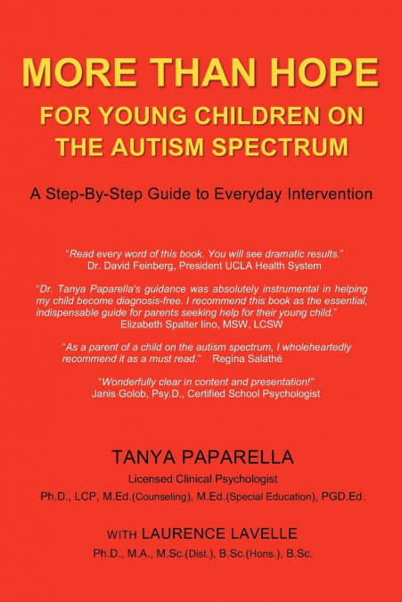 MORE THAN HOPE, FOR YOUNG CHILDREN ON THE AUTISM SPECTRUM