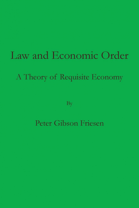 LAW AND ECONOMIC ORDER