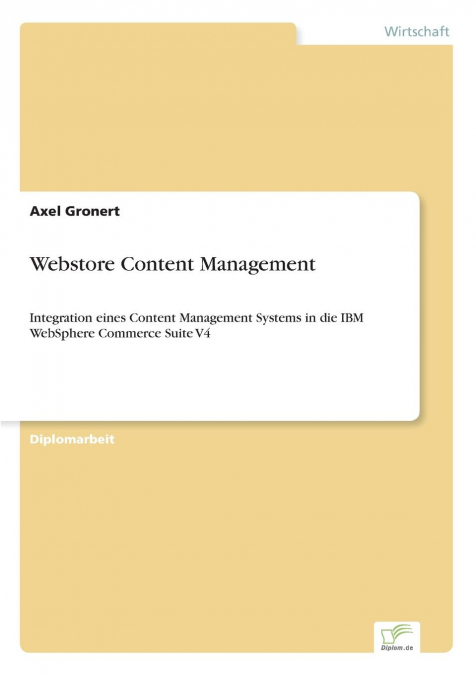 WEBSTORE CONTENT MANAGEMENT