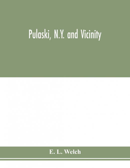 PULASKI, N.Y. AND VICINITY
