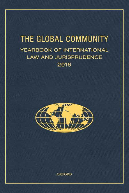 GLOBAL COMMUNITY YEARBOOK OF INTERNATIONAL LAW AND JURISPRUD