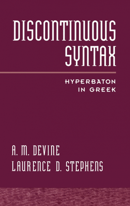 DISCONTINUOUS SYNTAX