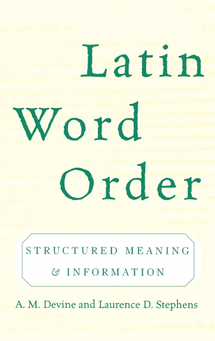 LATIN WORD ORDER