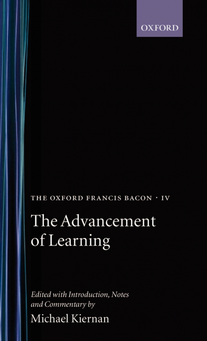 THE ADVANCEMENT OF LEARNING