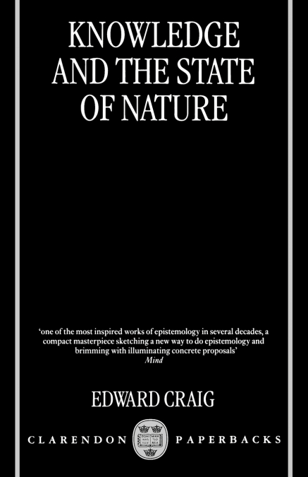 KNOWLEDGE AND THE STATE OF NATURE