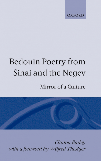 BEDOUIN POETRY FROM SINAI AND THE NEGEV