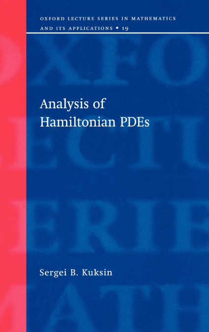 ANALYSIS OF HAMILTONIAN PDES
