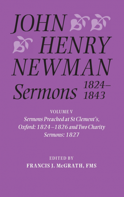 JOHN HENRY NEWMAN SERMONS 1824-1843