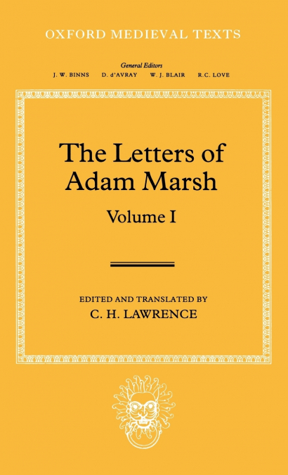THE LETTERS OF ADAM MARSH