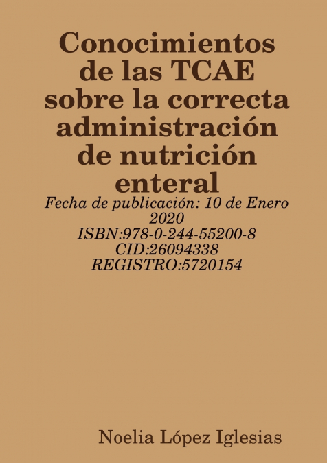 CONOCIMIENTOS DE LAS TCAE SOBRE LA CORRECTA ADMINISTRACION D
