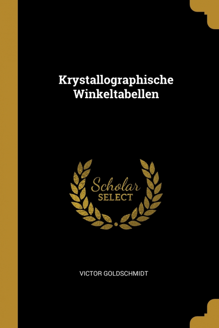 KRYSTALLOGRAPHISCHE WINKELTABELLEN