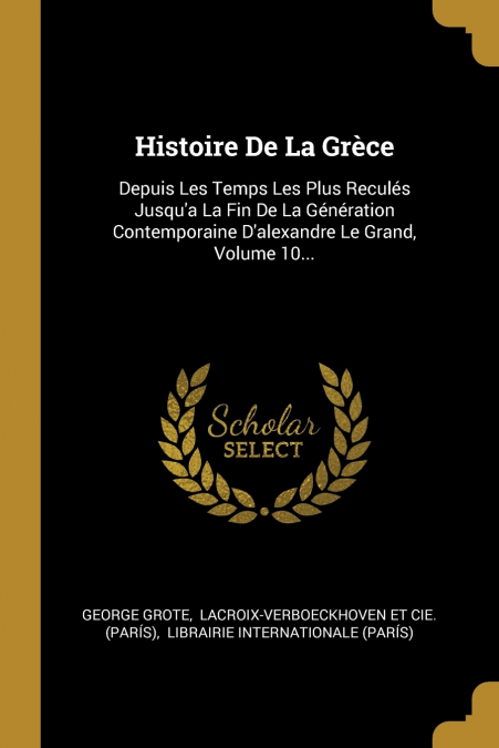 HISTOIRE DE LA GRECE