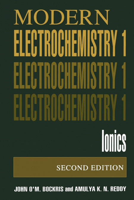 ELECTROQUIMICA MODERNA, VOLUMEN 1