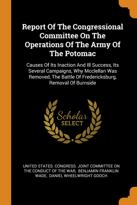 REPORT OF THE CONGRESSIONAL COMMITTEE ON THE OPERATIONS OF T