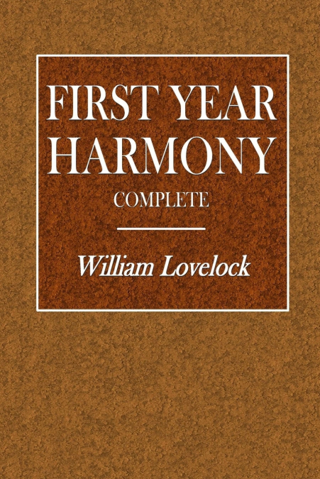 FIRST YEAR HARMONY - COMPLETE