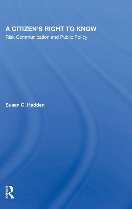 A CITIZEN?S RIGHT TO KNOW