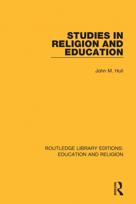 STUDIES IN RELIGION AND EDUCATION
