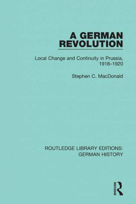 A GERMAN REVOLUTION