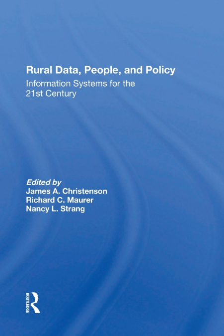 RURAL DATA, PEOPLE, AND POLICY