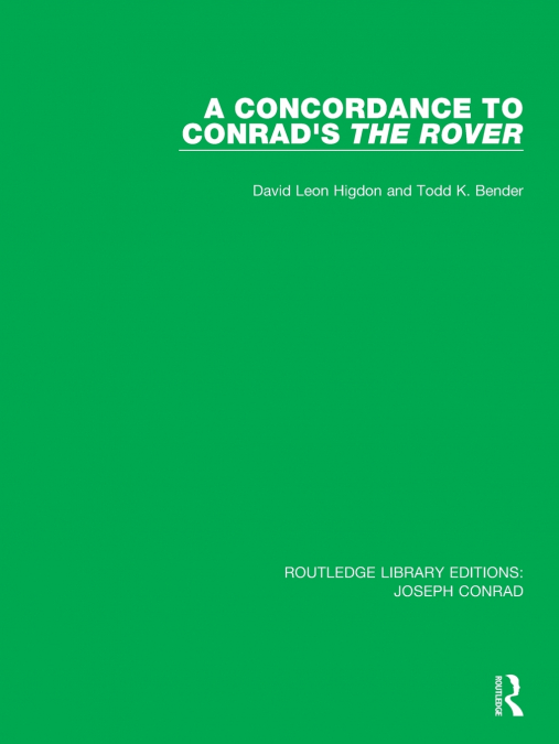 A CONCORDANCE TO CONRAD?S UNDER WESTERN EYES