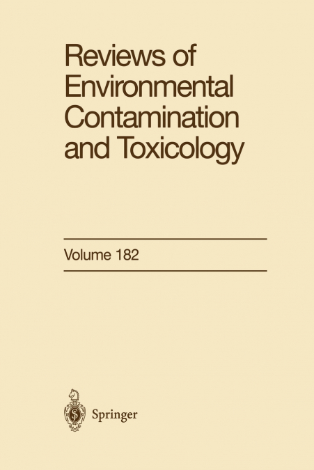 REVIEWS OF ENVIRONMENTAL CONTAMINATION AND TOXICOLOGY