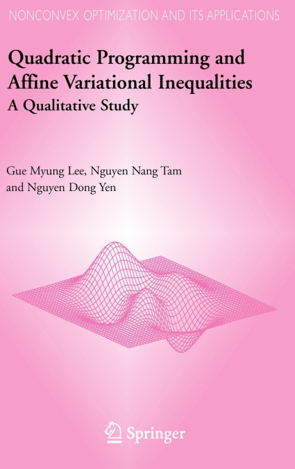 QUADRATIC PROGRAMMING AND AFFINE VARIATIONAL INEQUALITIES