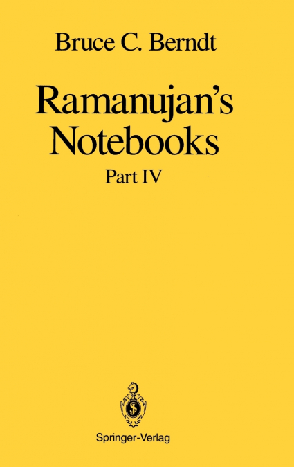 RAMANUJAN S NOTEBOOKS