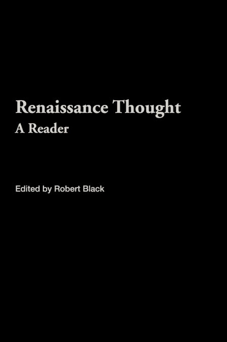 RENAISSANCE THOUGHT