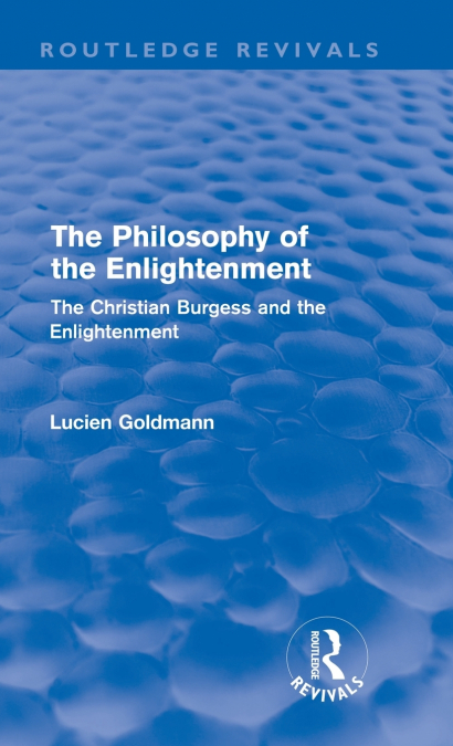 THE PHILOSOPHY OF THE ENLIGHTENMENT (ROUTLEDGE REVIVALS)
