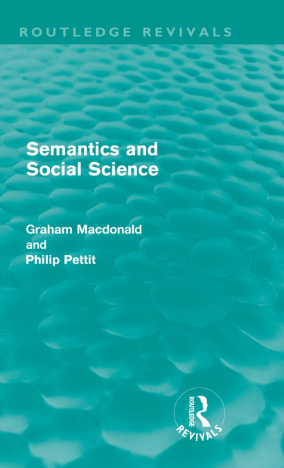 SEMANTICS AND SOCIAL SCIENCE