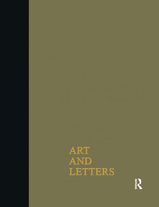 ART & LETTERS JULY-WINTER 1918