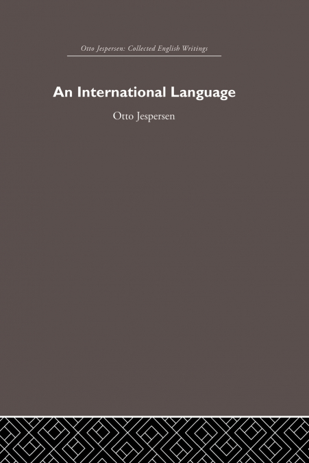 INTERNATIONAL LANGUAGE