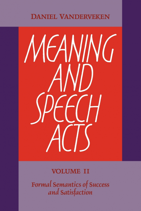 MEANING AND SPEECH ACTS
