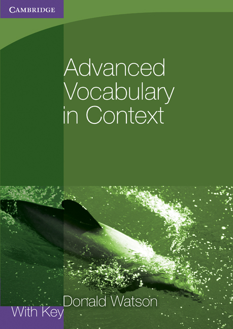 ADVANCED VOCABULARY IN CONTEXT