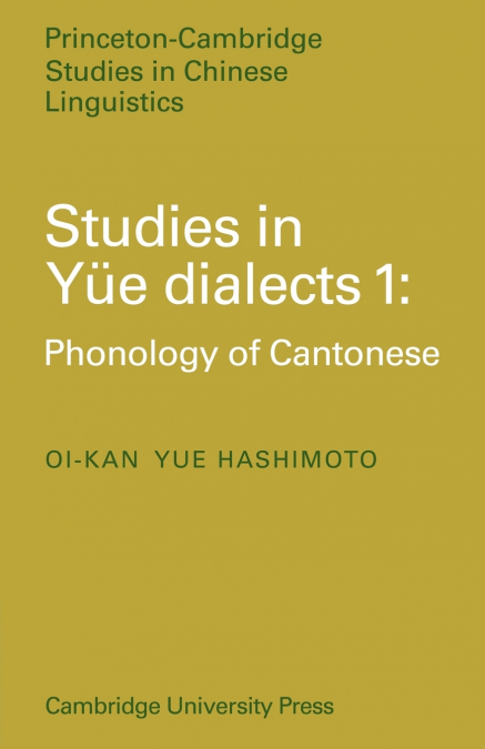 STUDIES IN YUE DIALECTS 1