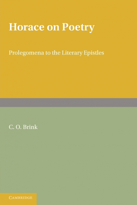 HORACE ON POETRY