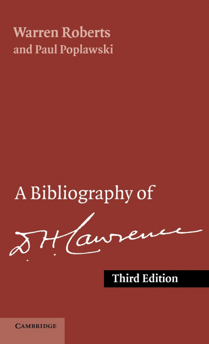 A BIBLIOGRAPHY OF D. H. LAWRENCE