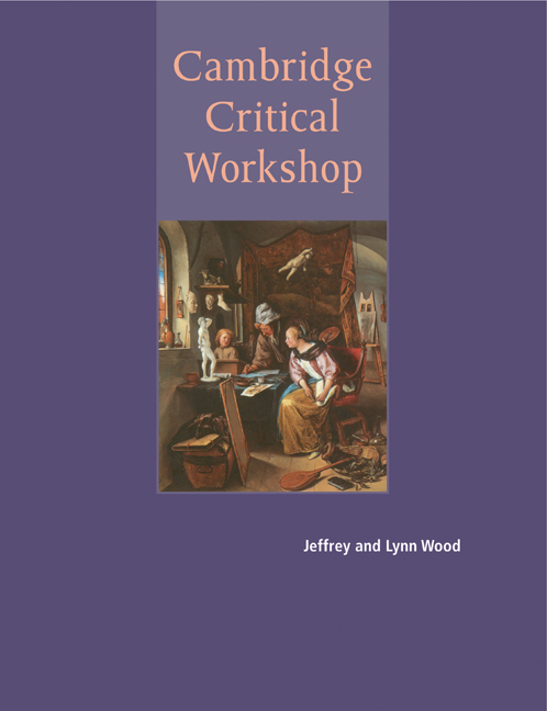 CAMBRIDGE CRITICAL WORKSHOP