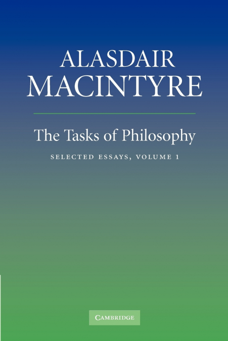 THE TASKS OF PHILOSOPHY, VOLUME 1