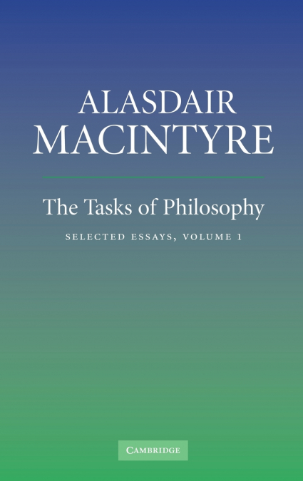 THE TASKS OF PHILOSOPHY, VOLUME 1