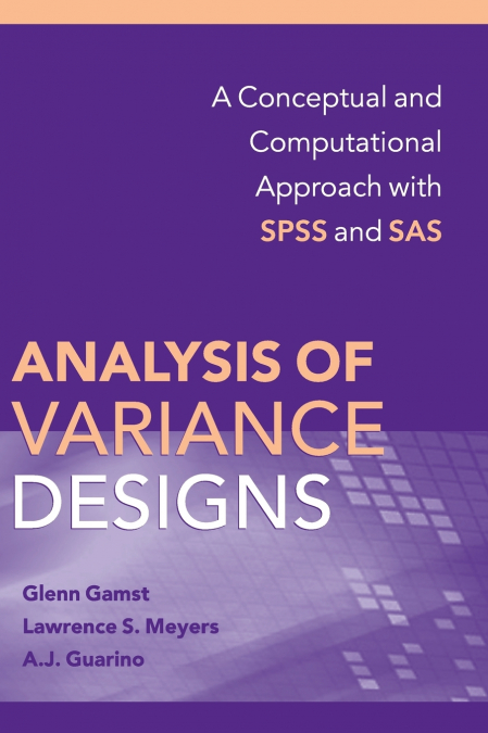ANALYSIS OF VARIANCE DESIGNS