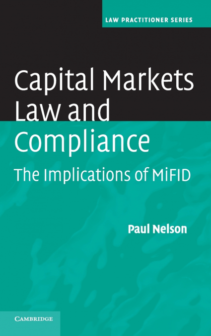 CAPITAL MARKETS LAW AND COMPLIANCE