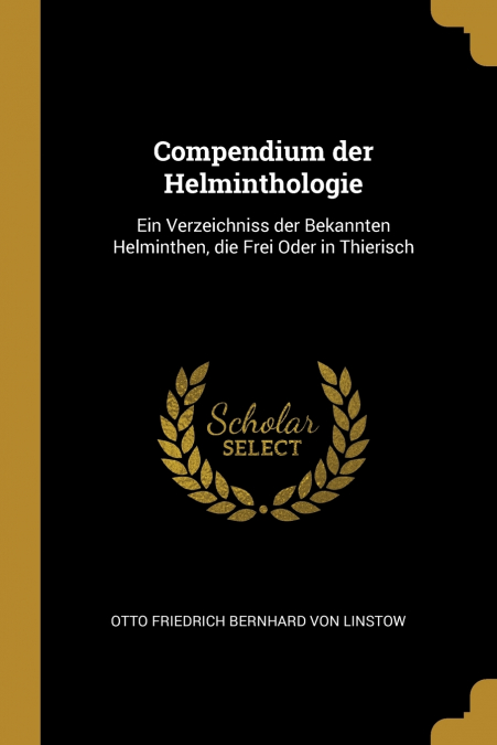 COMPENDIUM DER HELMINTHOLOGIE