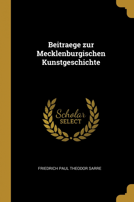 BEITRAEGE ZUR MECKLENBURGISCHEN KUNSTGESCHICHTE