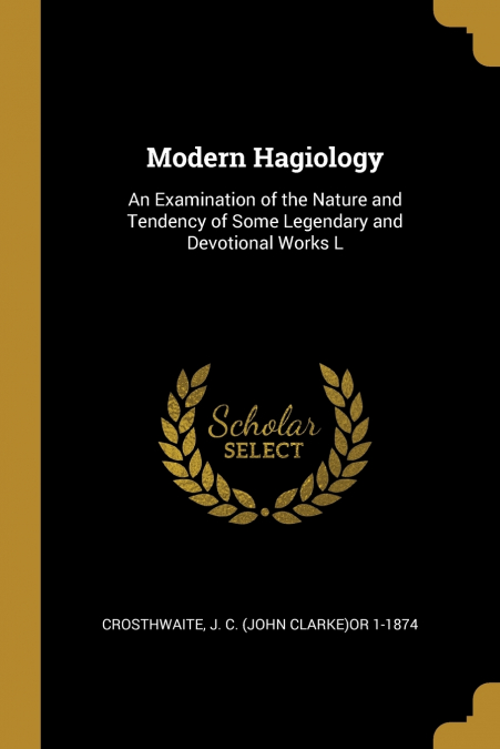MODERN HAGIOLOGY