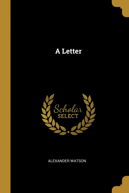 A LETTER