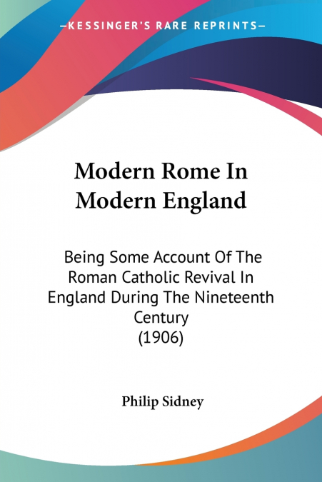 MODERN ROME IN MODERN ENGLAND