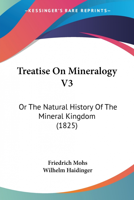 TREATISE ON MINERALOGY V3